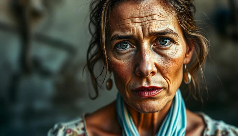 Una mujer con dolor de muelas